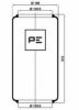 PE Automotive 084.070-70A Boot, air suspension